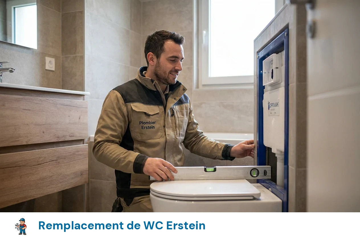 Remplacement de WC à Erstein